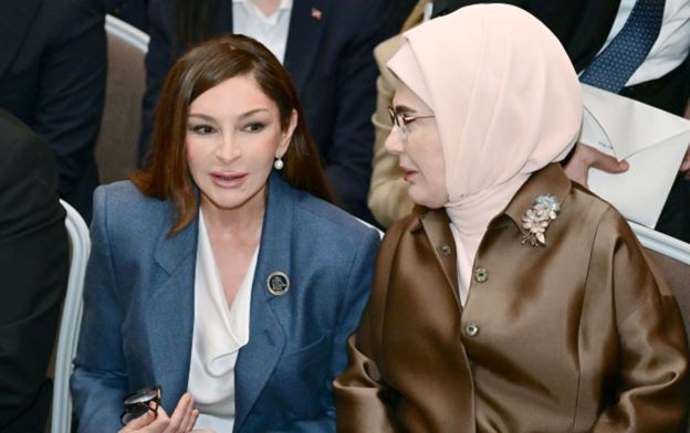 Mehriban Əliyeva ilə Əminə Ərdoğan tədbirdə - FOTOLAR