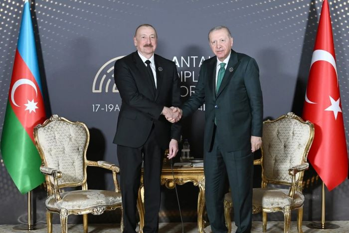 İlham Əliyevlə Ərdoğan görüşüb - Antalyada + FOTO