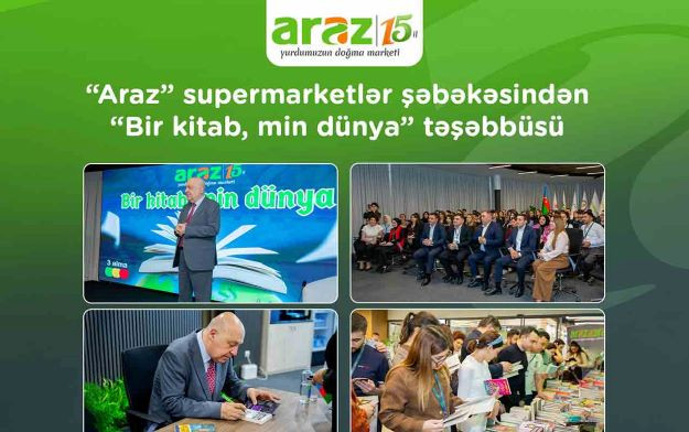 \"Araz”dan “Bir kitab, min dünya” təşəbbüsü - FOTOLAR