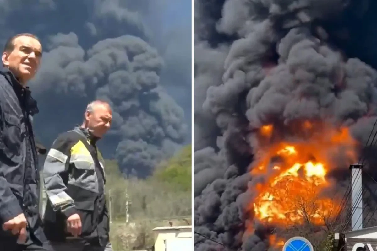 Ukrayna Rusiyanın nəhəng neft zavodunu vurdu: \"Əhali təxliyə edilib\" – FOTOLAR  
