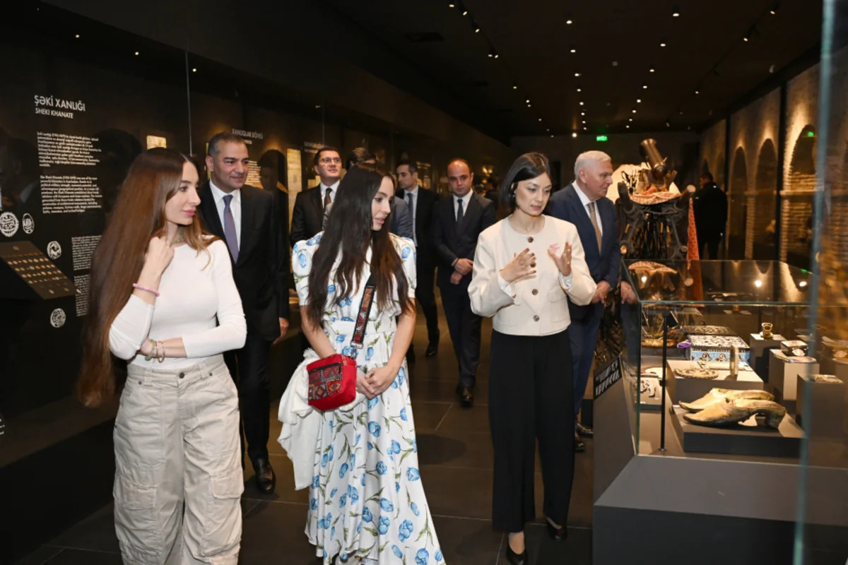 Leyla Əliyeva və Arzu Əliyeva Şəkidə - FOTOLAR