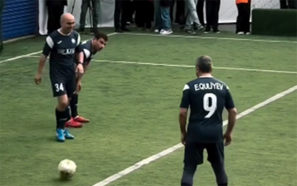 Emin Əmrullayev, Elçin Quliyev, Orxan Məmmədov... - Vəzifəli şəxslər futbolda + VİDEO