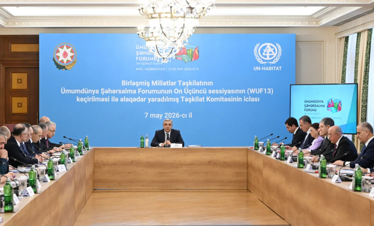 WUF13 Təşkilat Komitəsinin iclası keçirilib, yeni tapşırıqlar verilib - FOTOLAR