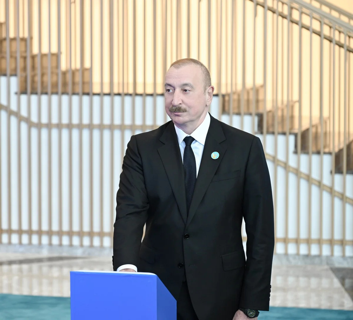 İlham Əliyev Türk Sivilizasiyası Mərkəzinin təməlqoyma mərasimində - FOTOLAR