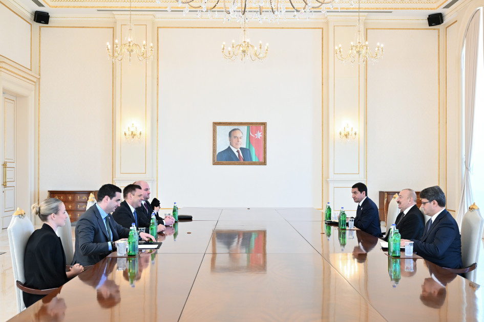 Prezident İlham Əliyev Slovakiya Baş nazirinin müavinini qəbul edib