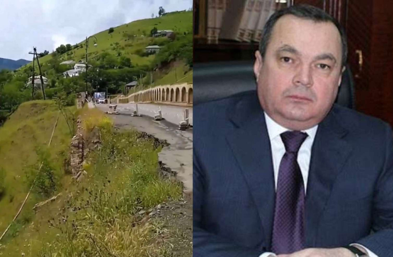 Rayona gedən yeganə yolu uçdu, sakinlər icra başçısını \"topa tutdu\" - VİDEO
