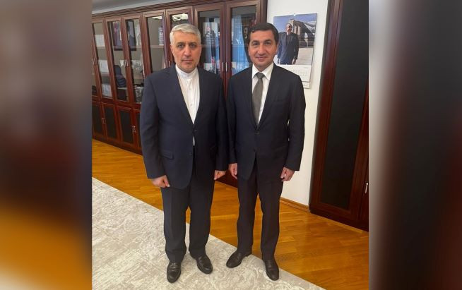 Hikmət Hacıyev İran səfiri ilə müzakirə aparıb - Açıqlama