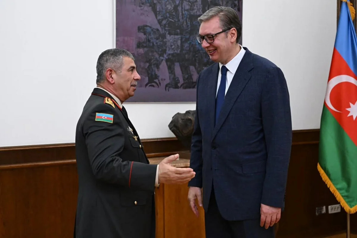 Zakir Həsənovun Serbiyada Aleksandr Vuçiçlə görüşüb