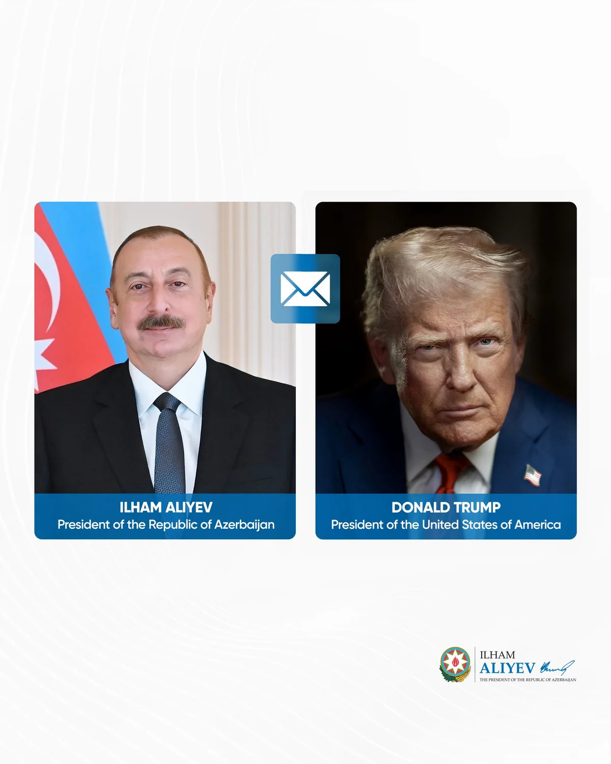 Prezident İlham Əliyev Donald Trampa təbrik məktubu ünvanlayıb - MƏTN
