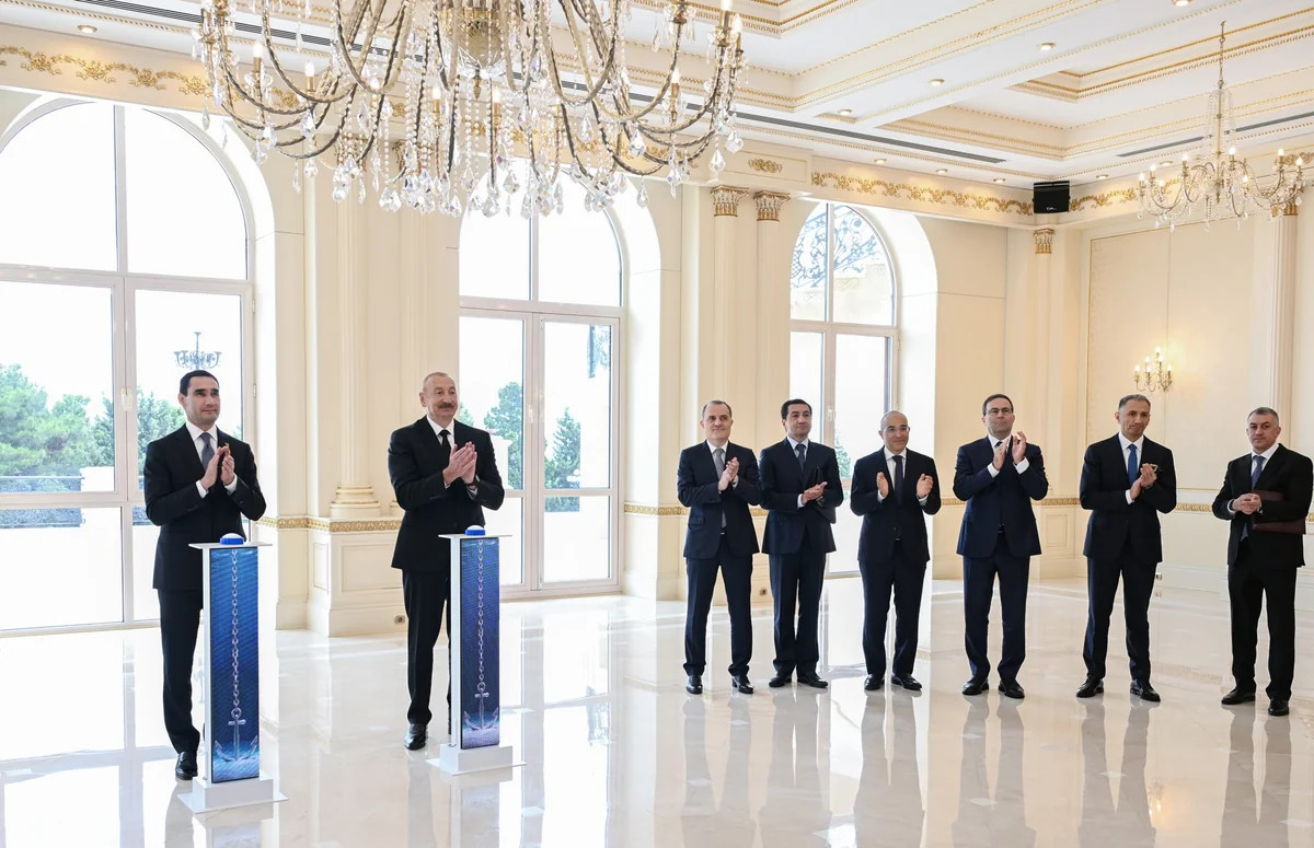 Azərbaycan və Türkmənistan prezidentləri mərasimdə - FOTOLAR