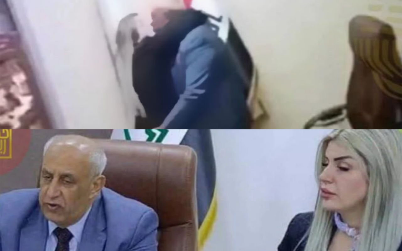 Məmurların kabinetdə çəkilən kadrlarını - Bütün İraq danışır