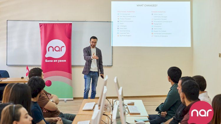 “Nar” Gəncədə tələbələr üçün marketinq və karyera təlimləri təşkil edib