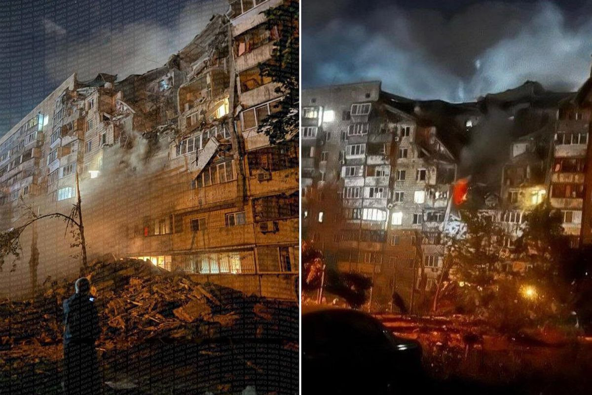 Rusiya gecə Kiyevə ağır zərbələr endirdi – Şəhər alova büründü, öənlər var