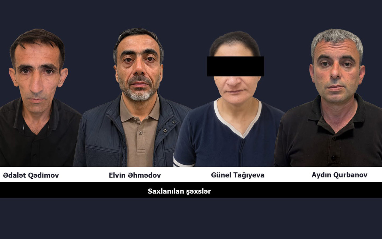 Nəsimidə polis əməliyyatı: 4 nəfər qandallandı