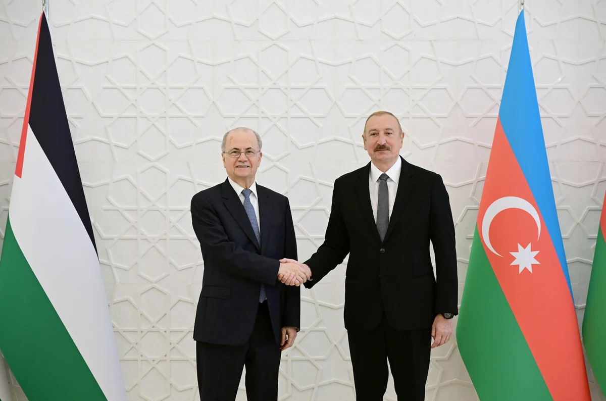 Prezident İlham Əliyev Fələstinin Baş nazirini qəbul edib - FOTOLAR