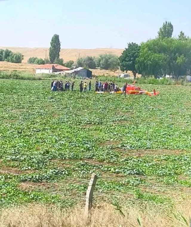 Ankarada təlim  helikopteri qəzaya uğradı, yaralılar var - FOTO