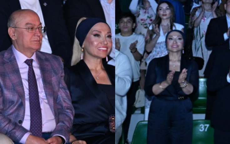 Nazir xanımıyla festivalda - FOTOLAR