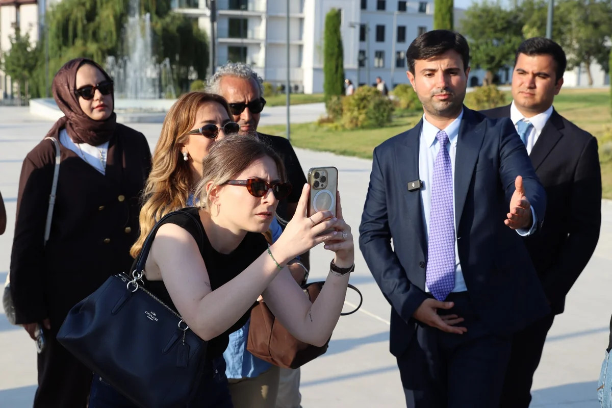 Türkiyədən olan bir qrup media mənsubu Xankəndidə - FOTOLAR