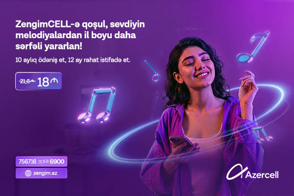 “Azercell”dən illik “ZengimCELL” xidməti