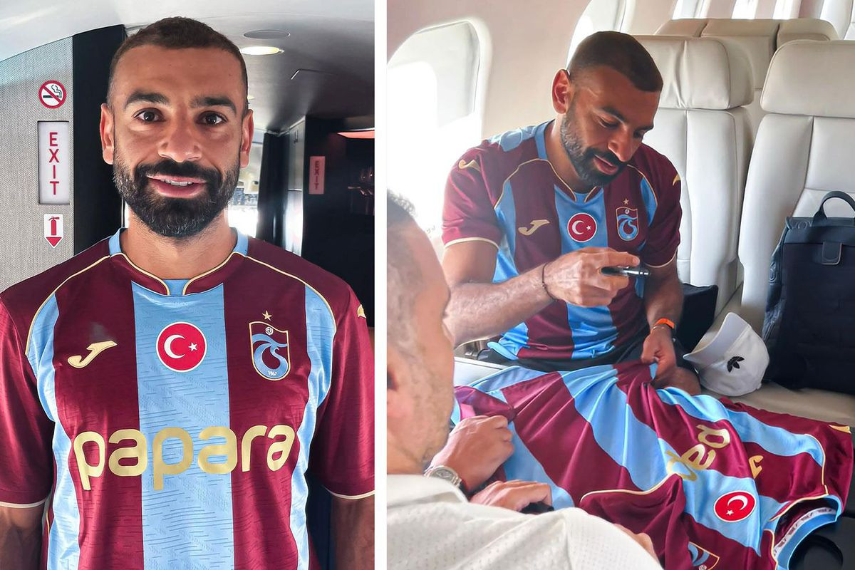 Salah rəsmən \"Trabzonspor\"da: formanı geyindi, ilk sözləri şəhəri həyəcanlandırdı - FOTOLAR