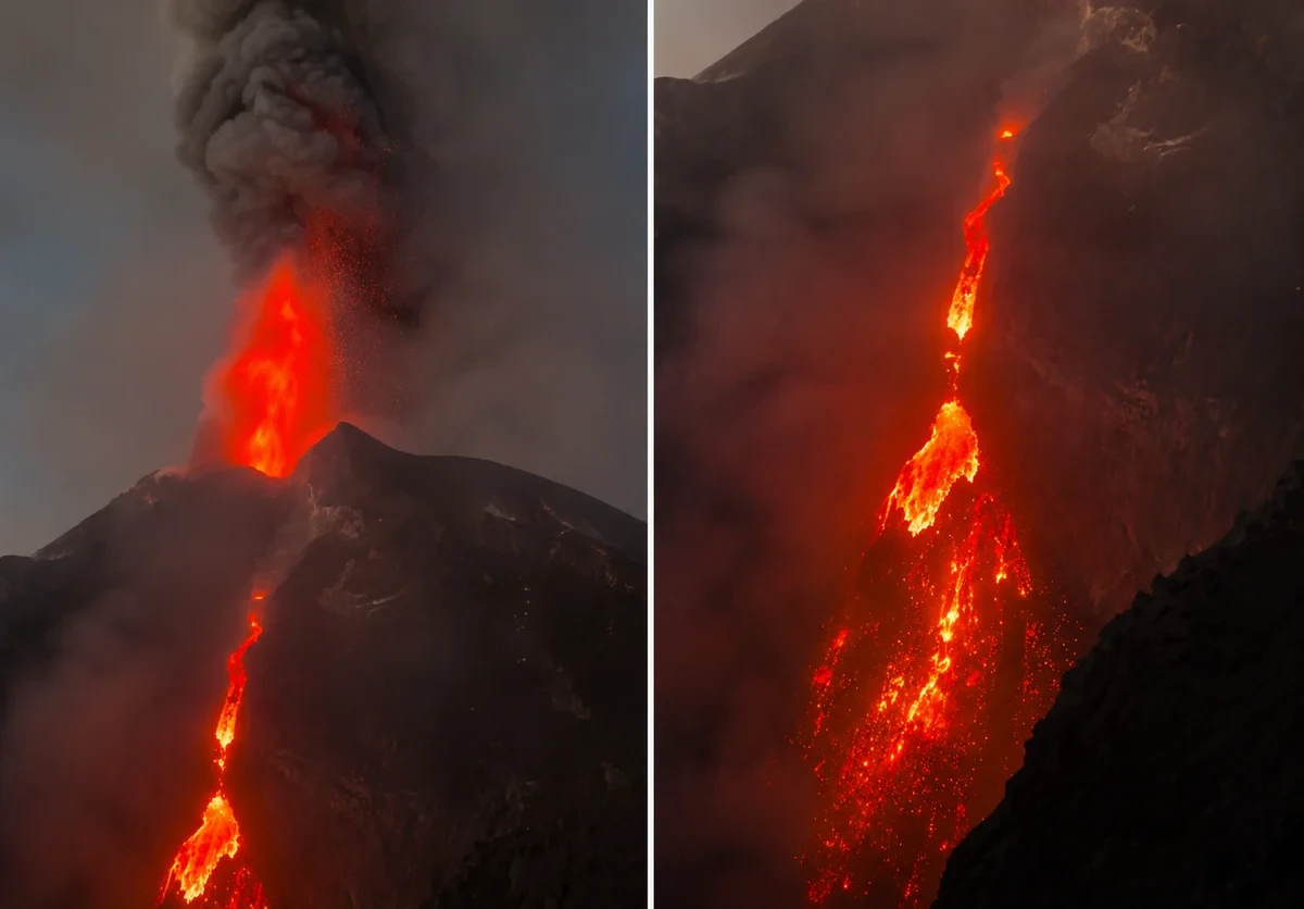 Etna dağı yenidən aktivləşib