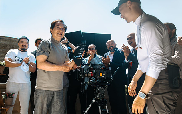 Ceki Çan Bkaıda film çəkilişində: “Azərbaycanda işləmək məni xüsusilə həyəcanlandırır” - FOTOLAR