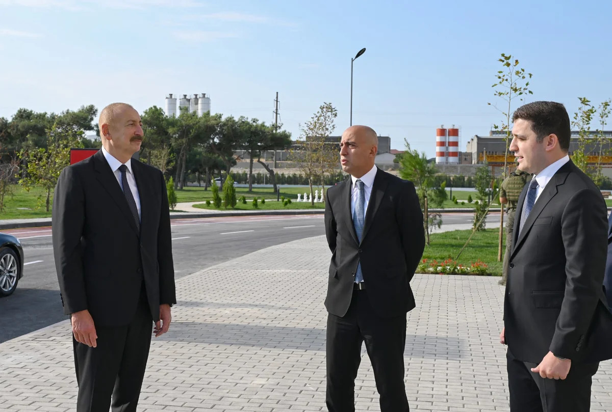 İlham Əliyev \"SABAH.city\" innovasiya şəhərciyinin birinci mərhələsinin açılışında - FOTOLAR