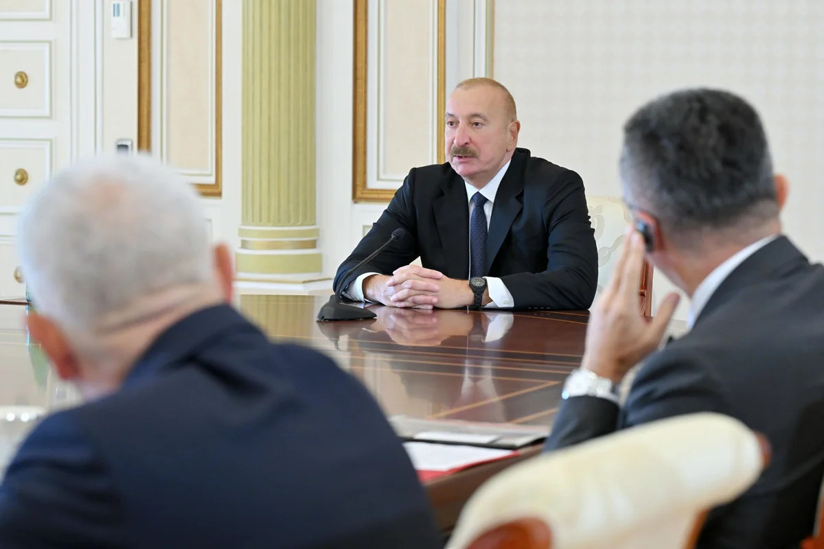 Prezident İlham Əliyev TDT-yə üzv ölkələrin təhlükəsizlik üzrə rəhbər şəxslərini qəbul edib - FOTOLAR