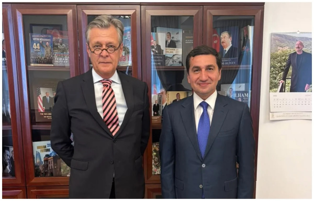 Hikmət Hacıyevin Almaniyanın Bakıdakı səfiri ilə görüşüb