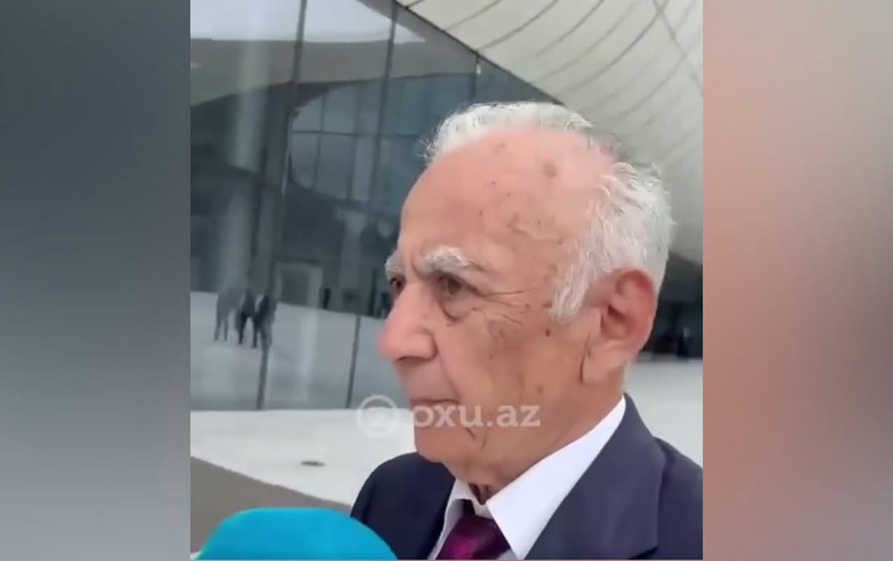 82 yaşlı Hacıbala Abutalıbov suallardan qaçdı - VİDEO