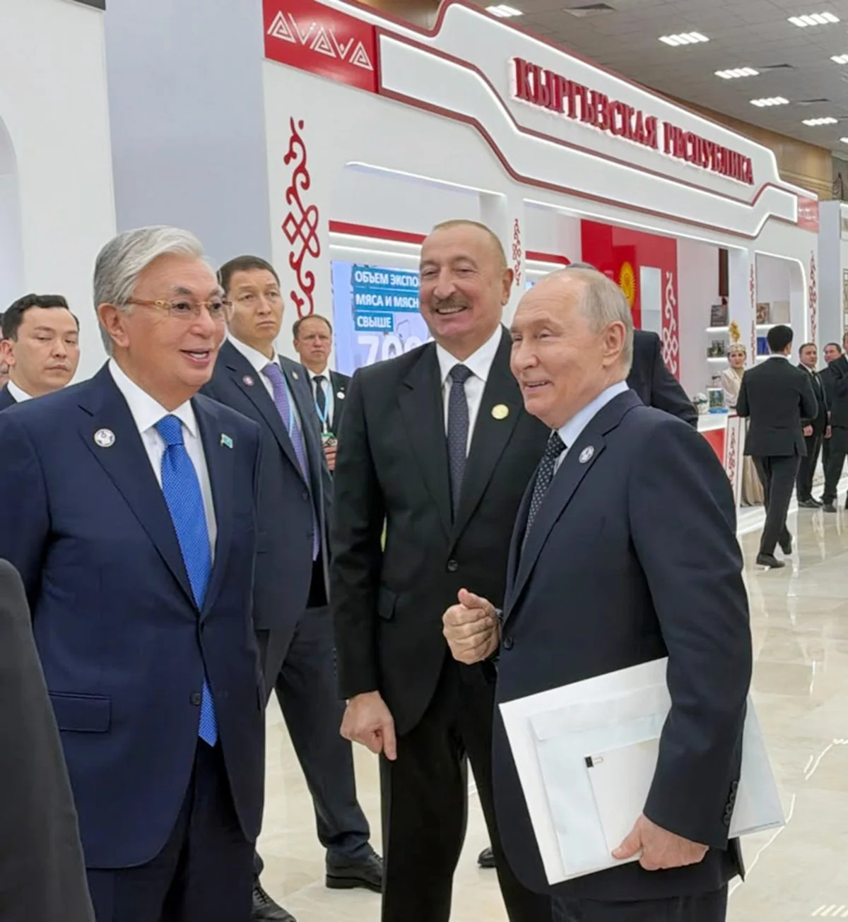 Putin İlham Əliyevlə bir arada - FOTOLAR