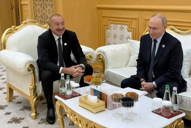 ƏLİYEV, PUTİN və BERDİMƏHƏMMƏDOV BİR ARADA - Üçlü görüş + FOTOLAR