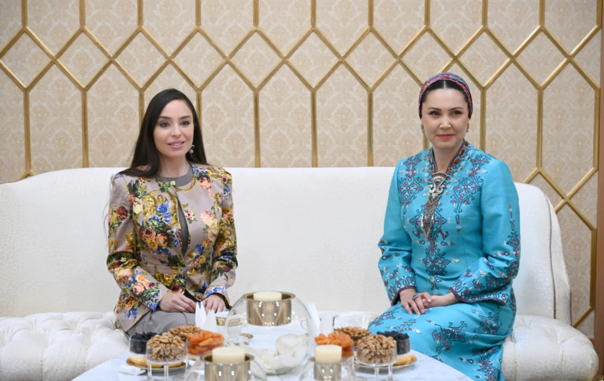 Leyla Əliyeva Türkmənistanda - FOTOLAR
