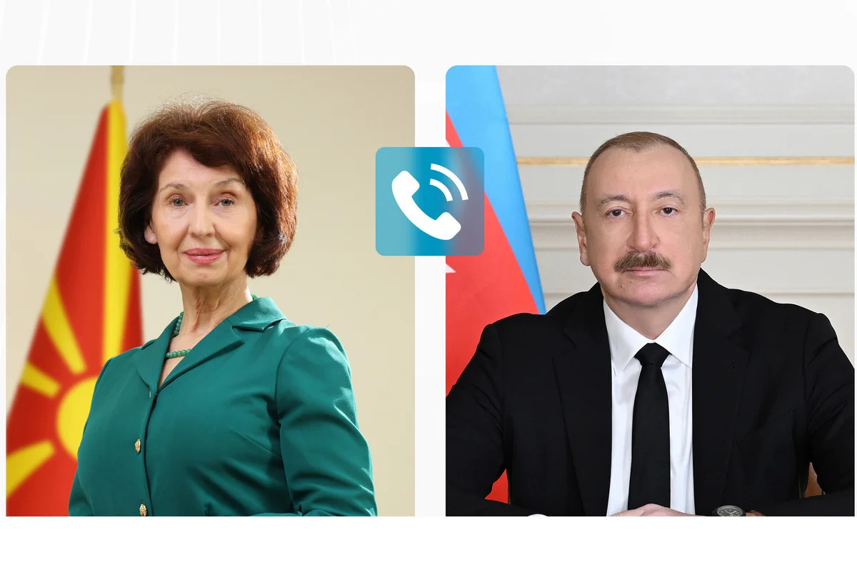 Qordana Silyanovska-Davkova Azərbaycan Prezidentinə zəng edib