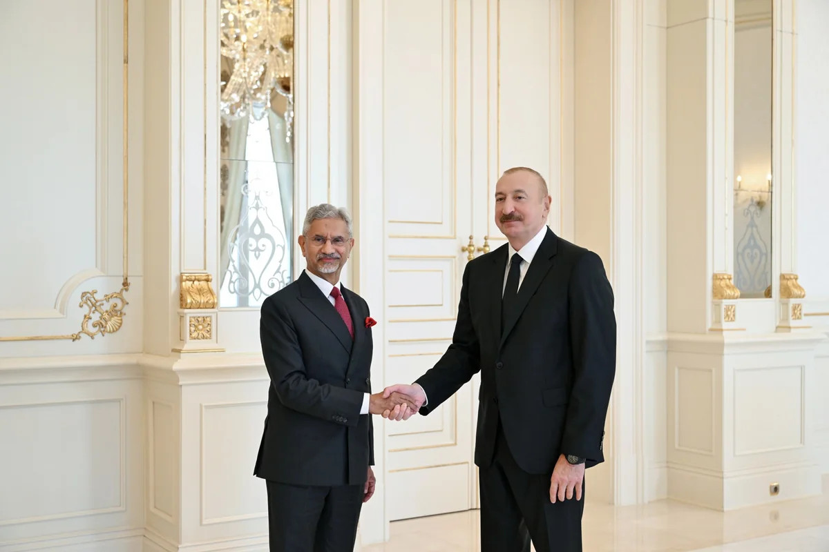 &nbsp;Hindistanın xarici işlər naziri Bakıda - İlham Əliyev qəbul etdi + FOTO