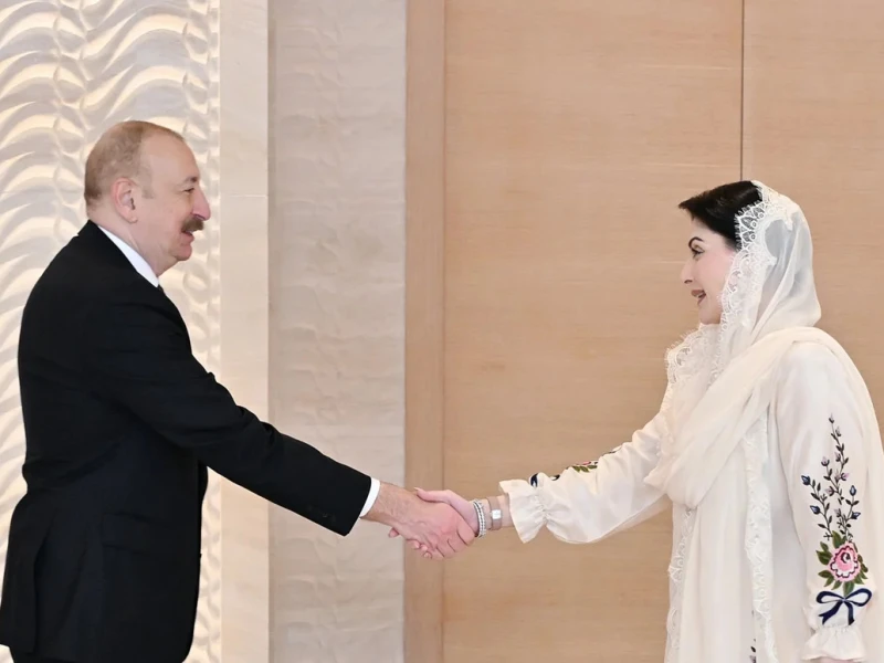 Prezident İlham Əliyev Məryəm Nəvaz Şəriflə görüşüb - FOTOLAR(Yenilənib)