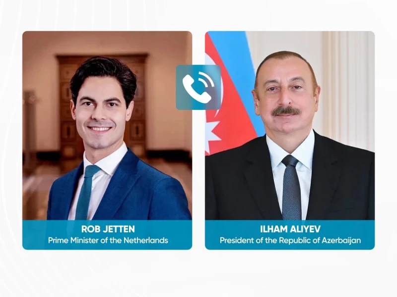Azərbaycan Prezidenti ilə Niderlandın Baş naziri arasındatelefon danışığı olub