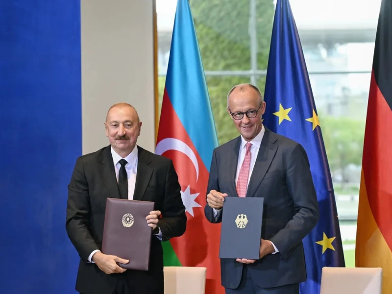 Prezident İlham Əliyevlə Almaniya Kansleri bir araya gəldi: yeni sənədlər imzalandı, birgə şura yaradıldı - Berlində (Yenilənir)