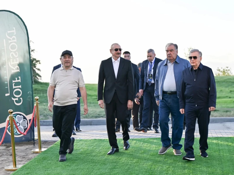 Prezident İlham Əliyev Qırğızıstanda - FOTOLAR (Yenilənib)