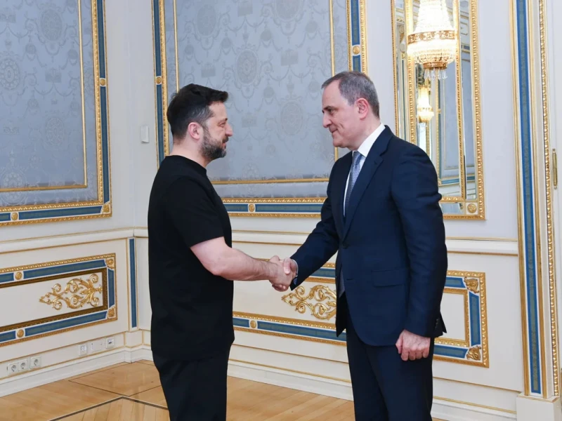 Ceyhun Bayramov Zelenski ilə Kiyevdə görüşdü - MÜZAKİRƏ +VİDEO/ FOTO