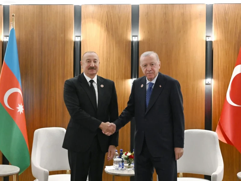 Bişkekdə İlham Əliyevlə Ərdoğan görüşüb - FOTOLAR