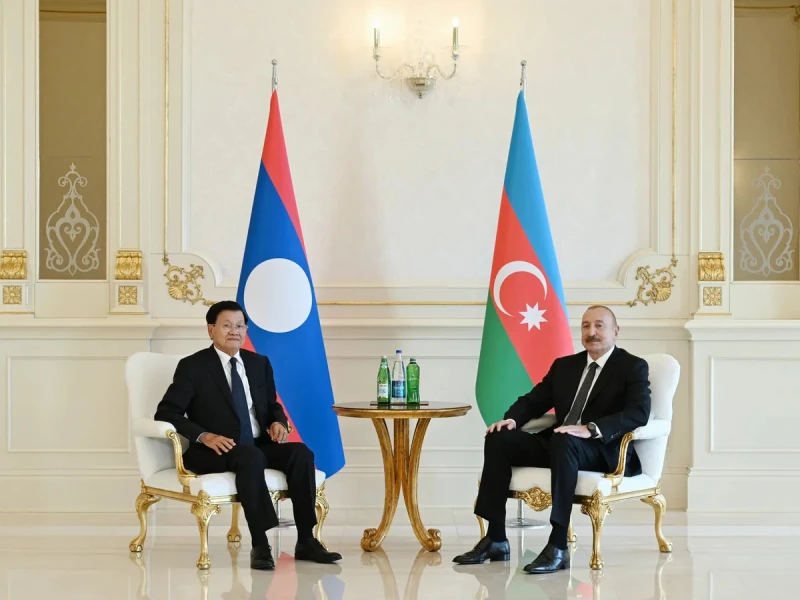 Azərbaycan və Laos prezidentləri görüşdü, birgə bəyanat verildi, yeni sənədlər imzalandı - FOTOLAR (YENİLƏNİB)